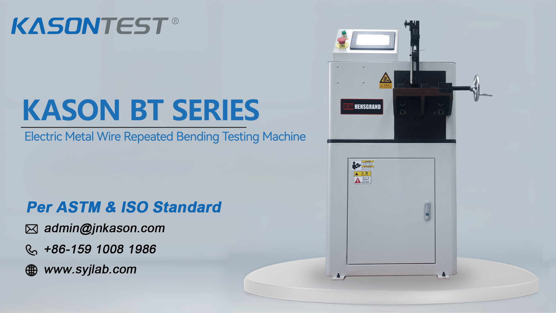 Electric metal wire repeated bending test machine